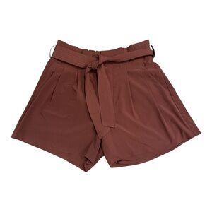 Athleta Skyline High Waist Shorts with Adjustable Belt Sz 4